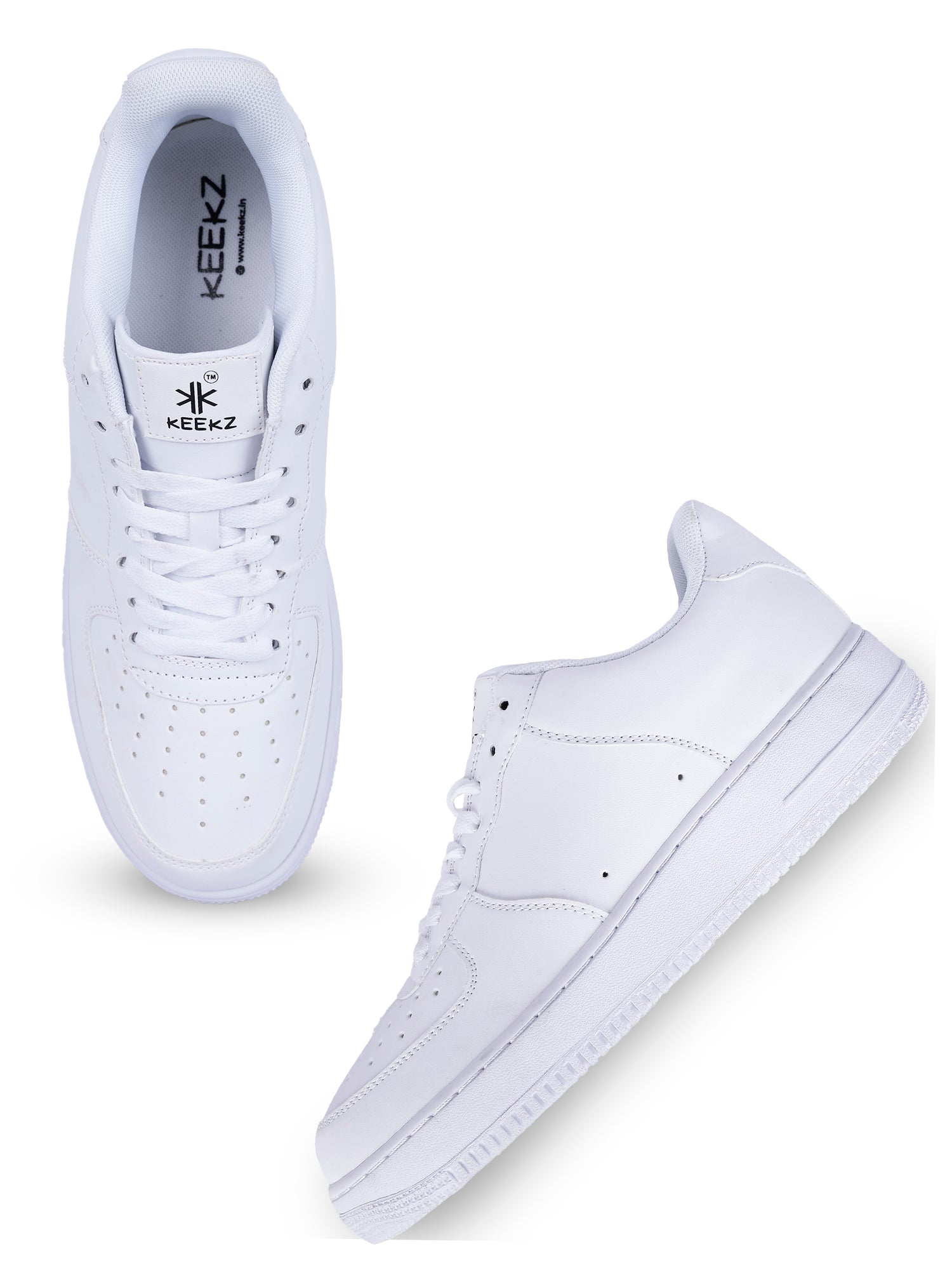 KEEKZ Men Solid Laced-Up Casual Sneakers: Classic Style