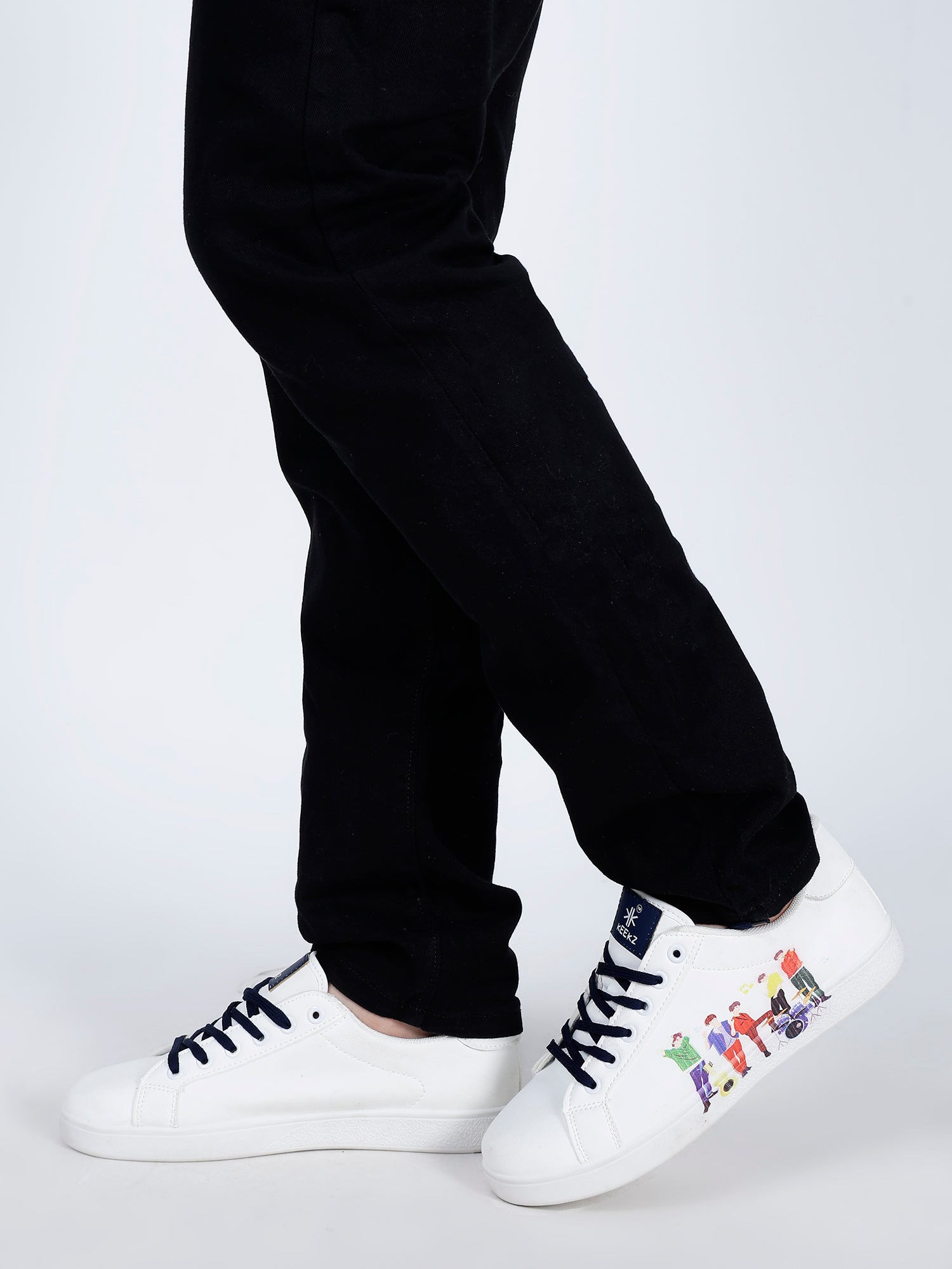 KEEKZ Men Printed Laced-Up Casual Sneakers