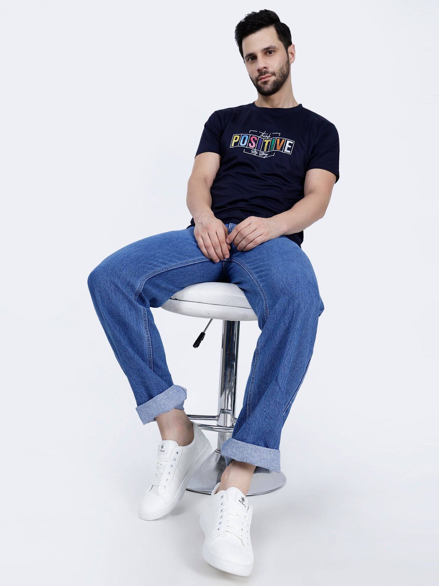 KEEKZ Men Solid Laced-Up Casual Sneakers: Classic Style