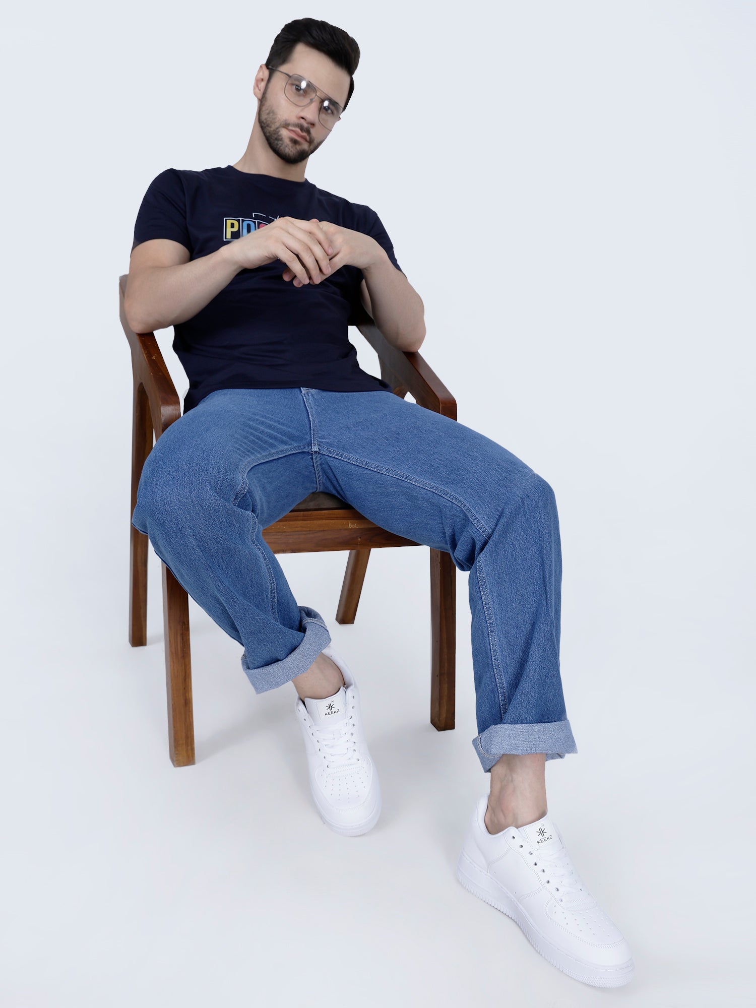 KEEKZ Men Solid Laced-Up Casual Sneakers: Classic Style