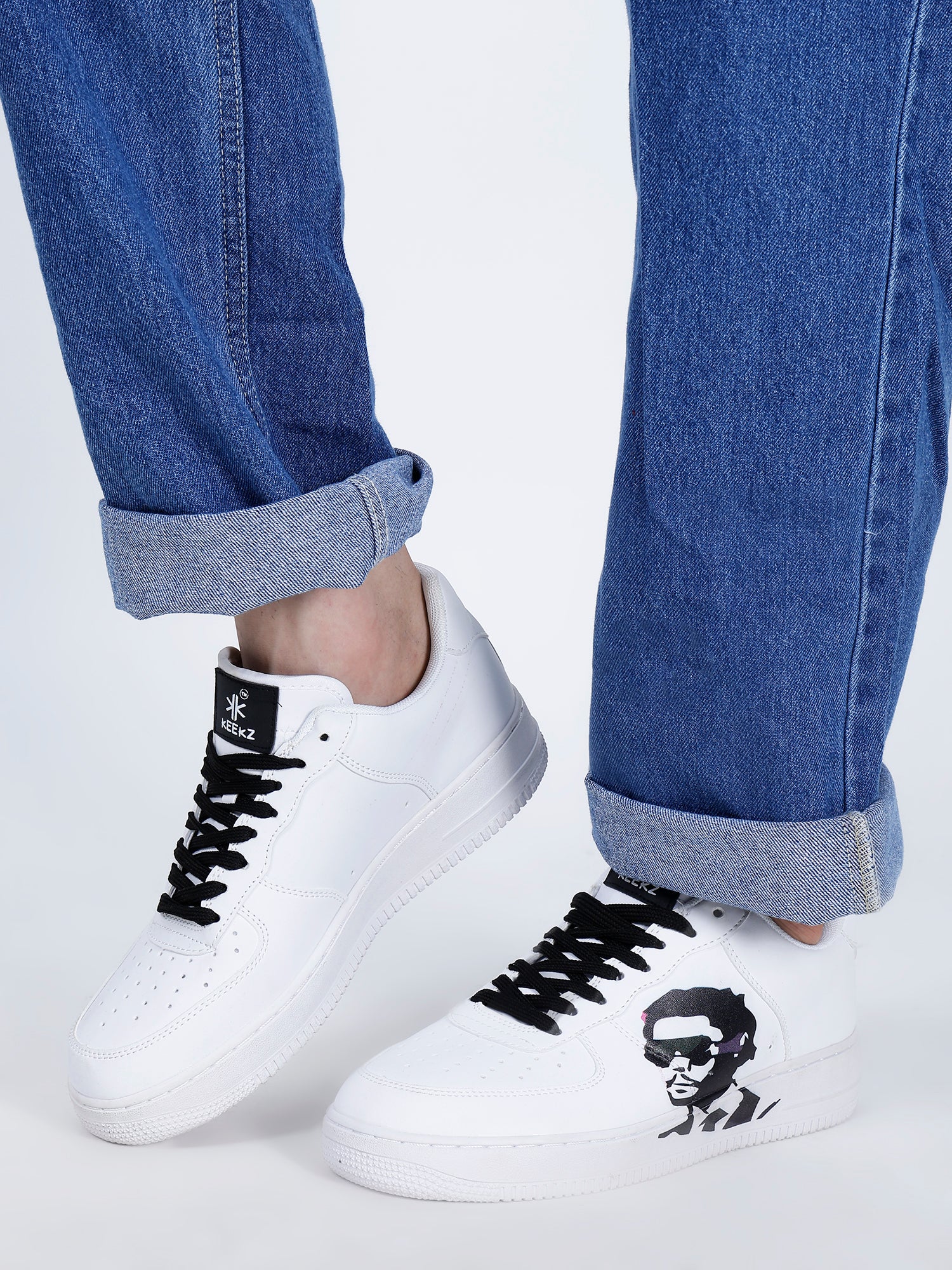 KEEKZ Men Printed Laced-Up Casual Sneakers