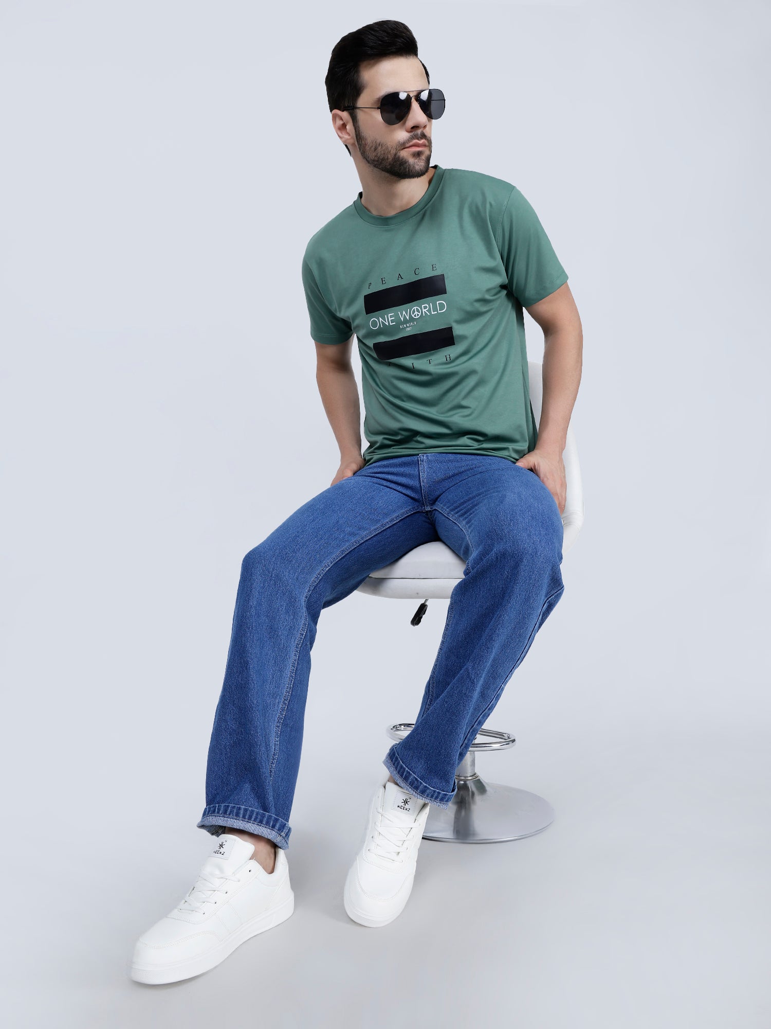 KEEKZ Men Striped Laced-Up Casual Sneakers: Classic Style
