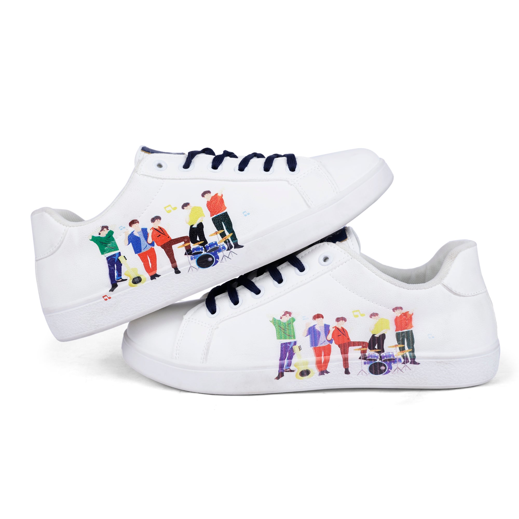 KEEKZ Men Printed Laced-Up Casual Sneakers