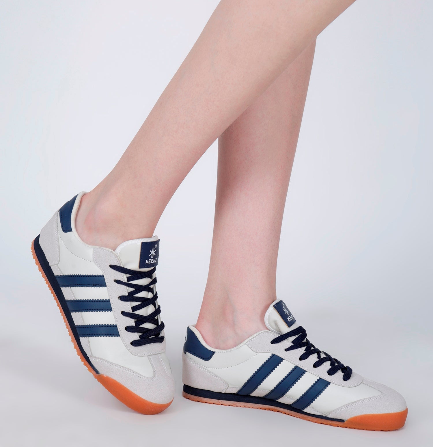 KEEKZ Women Colored Laced-Up Casual Sneakers