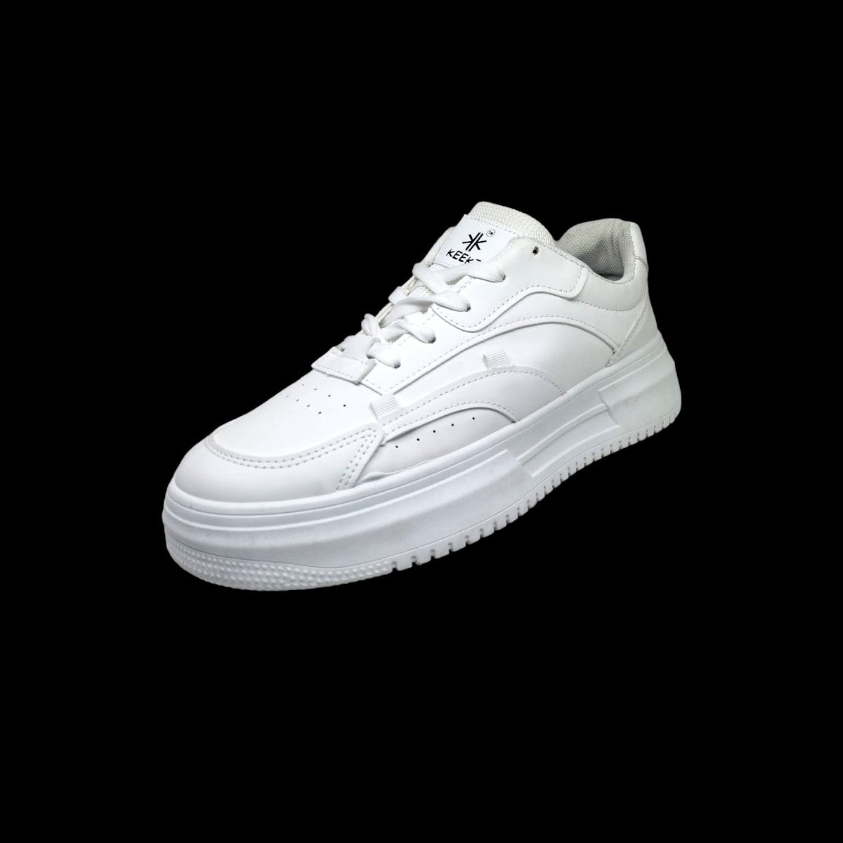KEEKZ Men High Heel Solid Laced-Up Casual Sneakers
