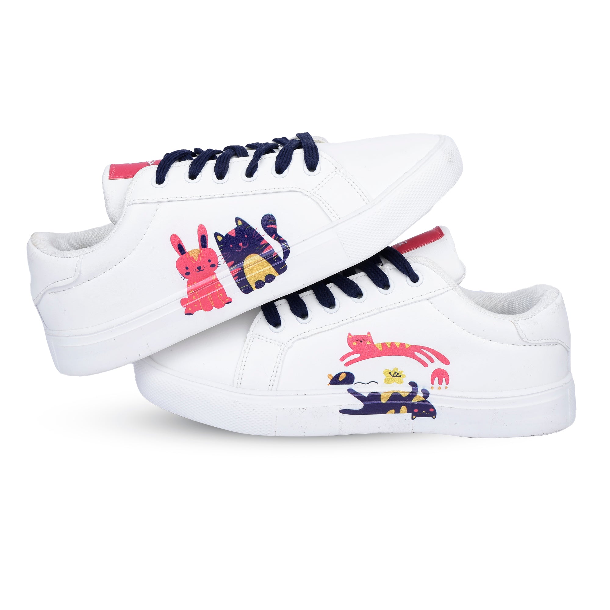 KEEKZ Women Printed Laced-Up Casual Sneakers