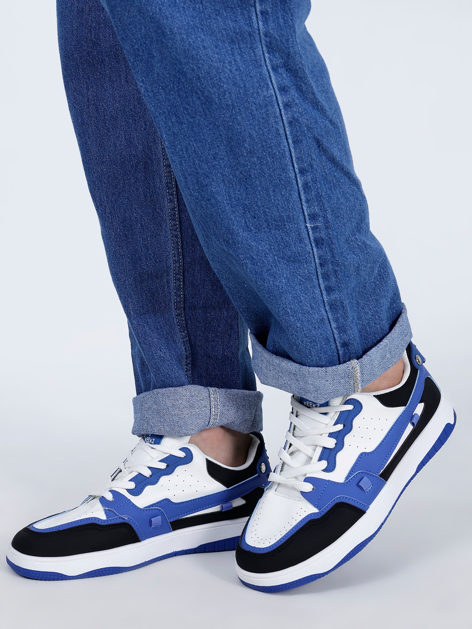 KEEKZ Men Colored Laced-Up Casual Sneakers