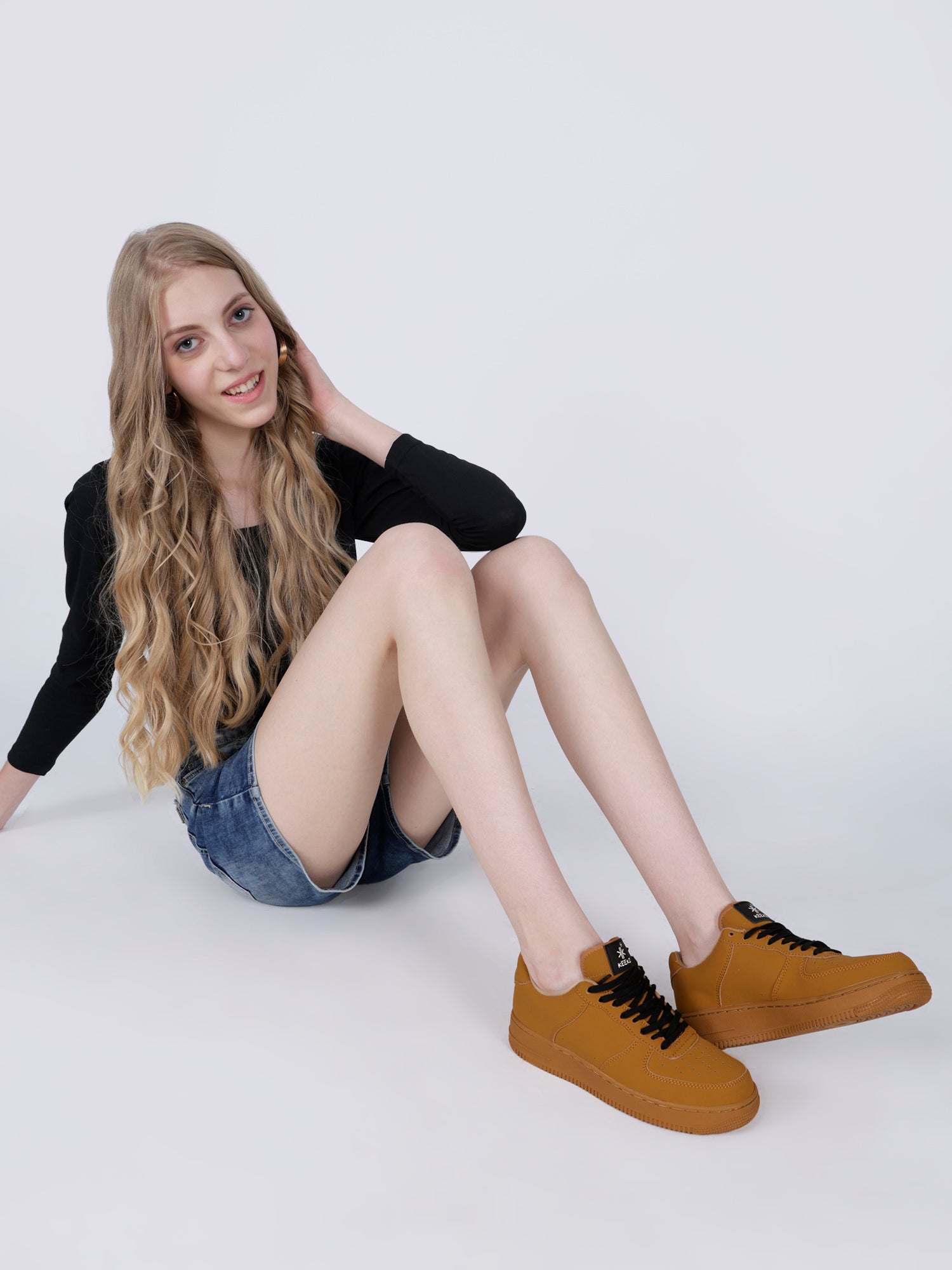 KEEKZ Women Solid Laced-Up Casual Sneakers: Classic Style