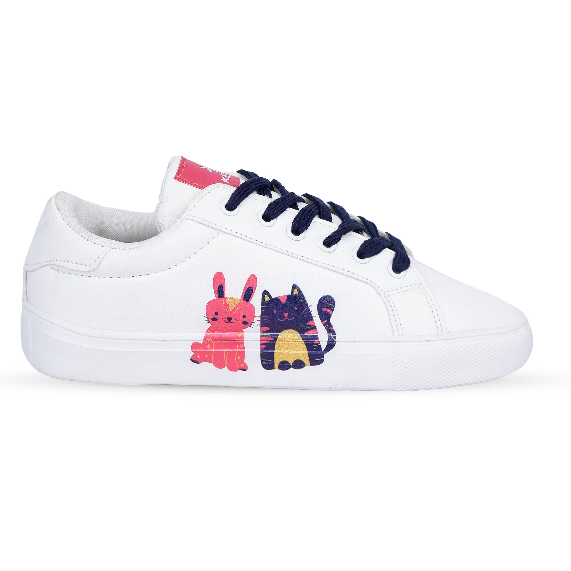 KEEKZ Girls Printed Laced-Up Casual Sneakers