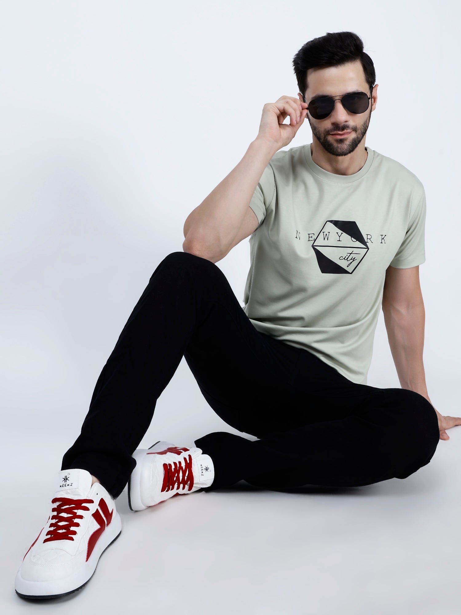 KEEKZ Men Colored Laced-Up Casual Sneakers