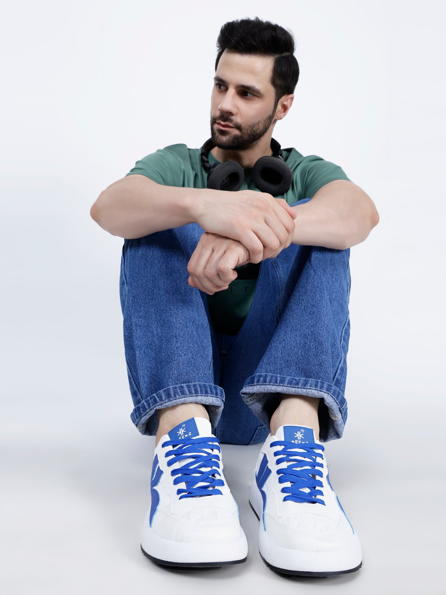 KEEKZ Men Colored Laced-Up Casual Sneakers