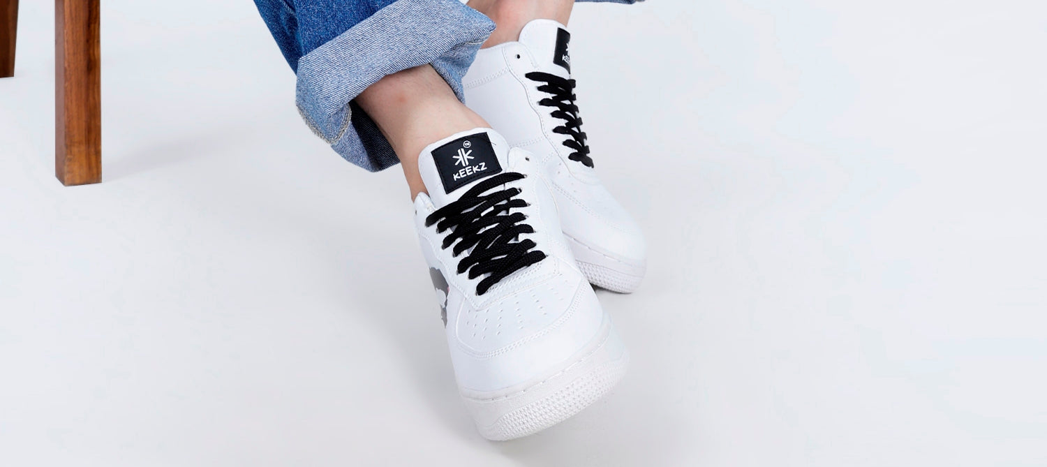 KEEKZ Boys Printed Laced-Up Casual Sneakers
