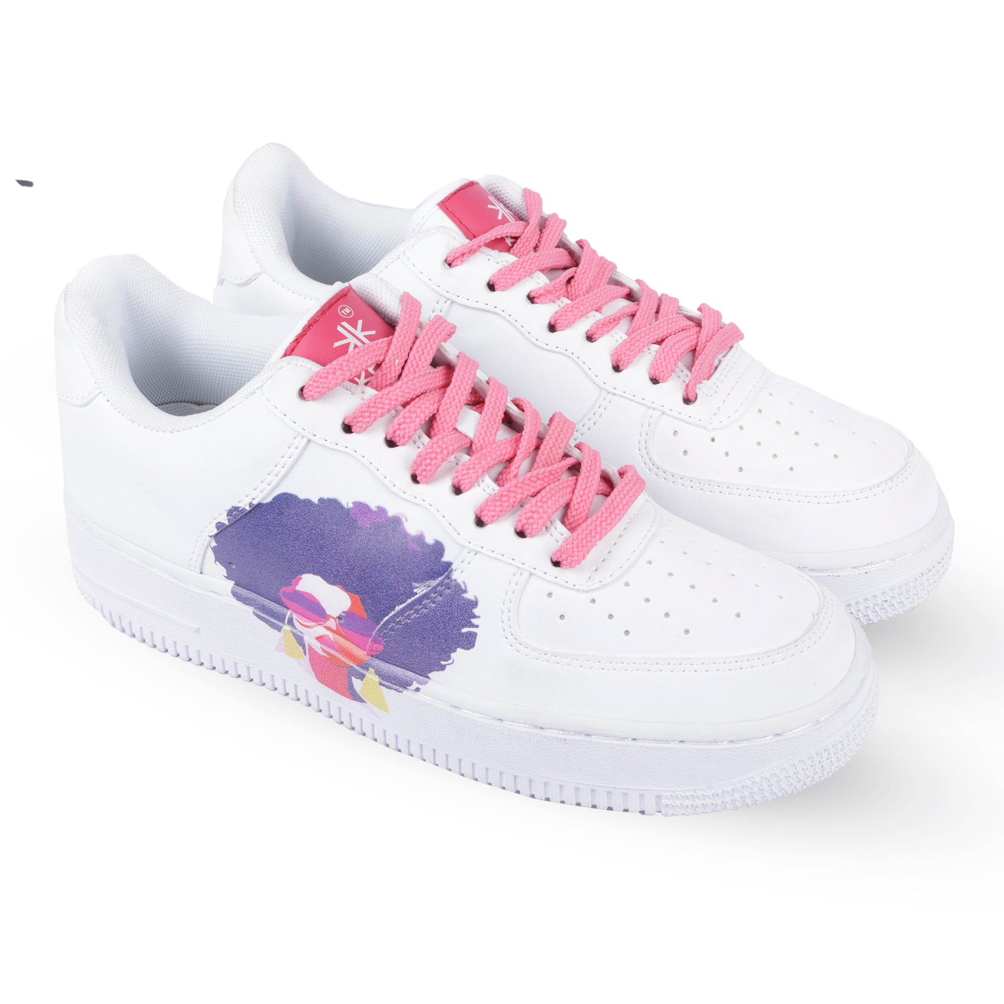 KEEKZ Women Printed Laced-Up Casual Sneakers
