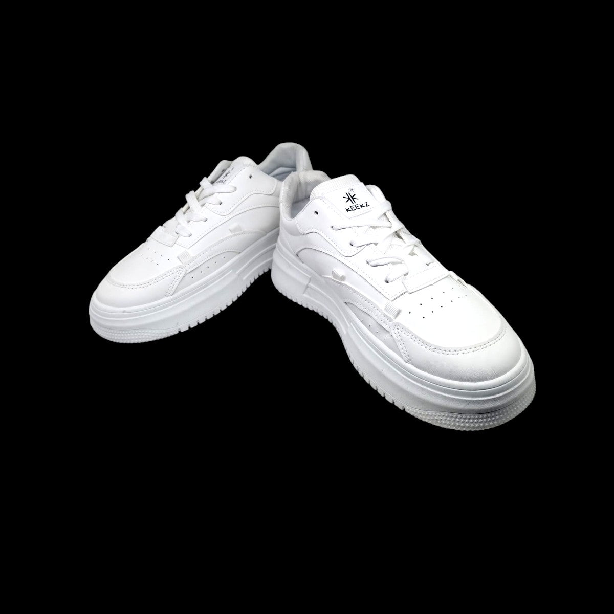 KEEKZ Men High Heel Solid Laced-Up Casual Sneakers