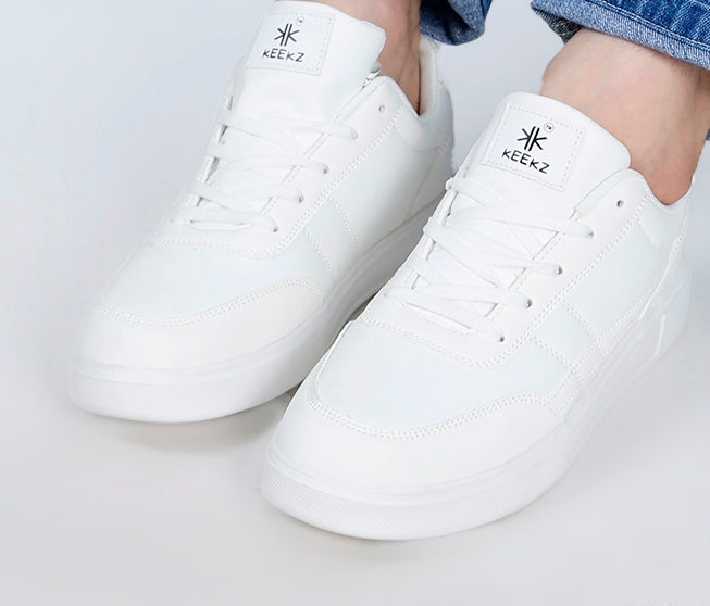 KEEKZ Boys Striped Laced-Up Casual Sneakers