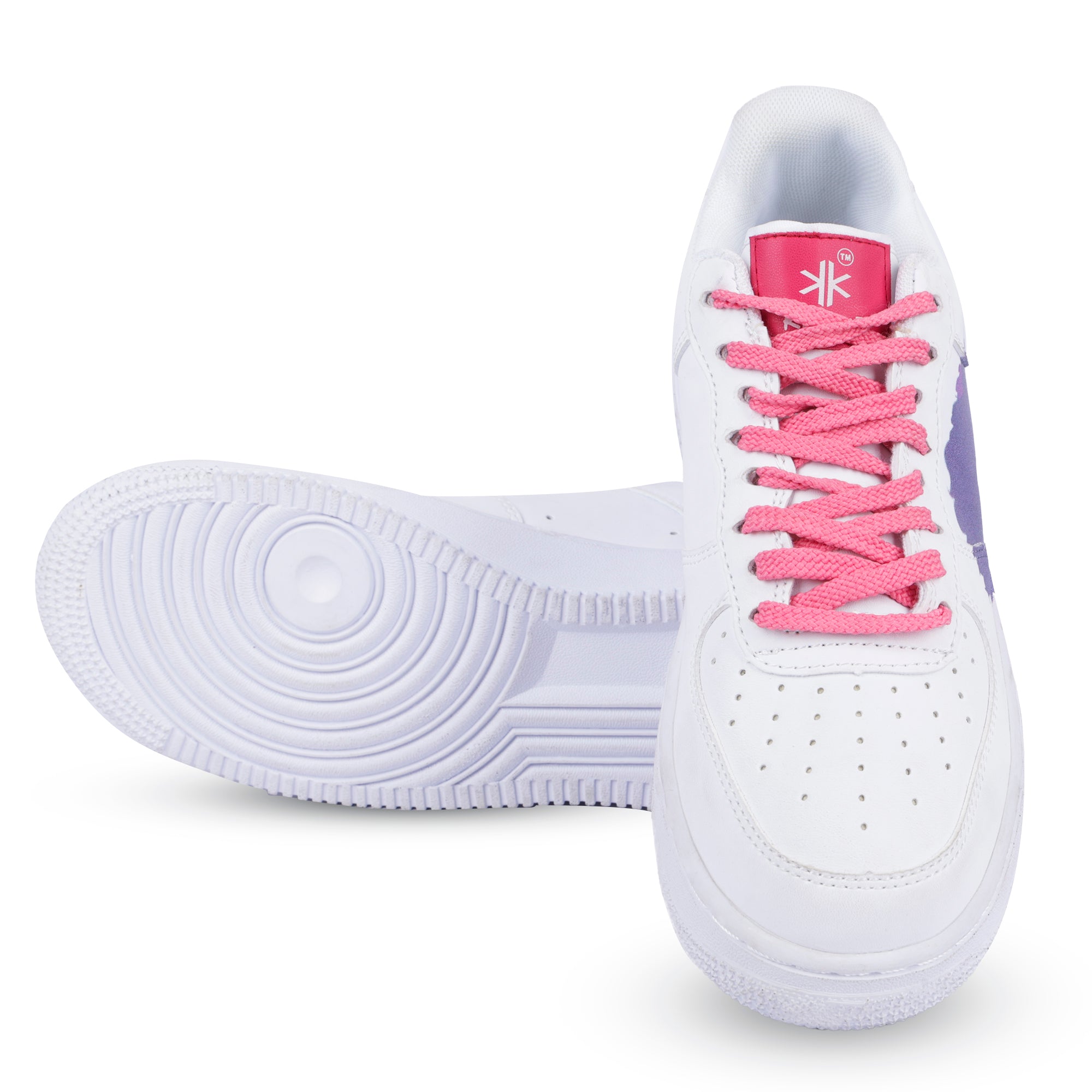 KEEKZ Women Printed Laced-Up Casual Sneakers