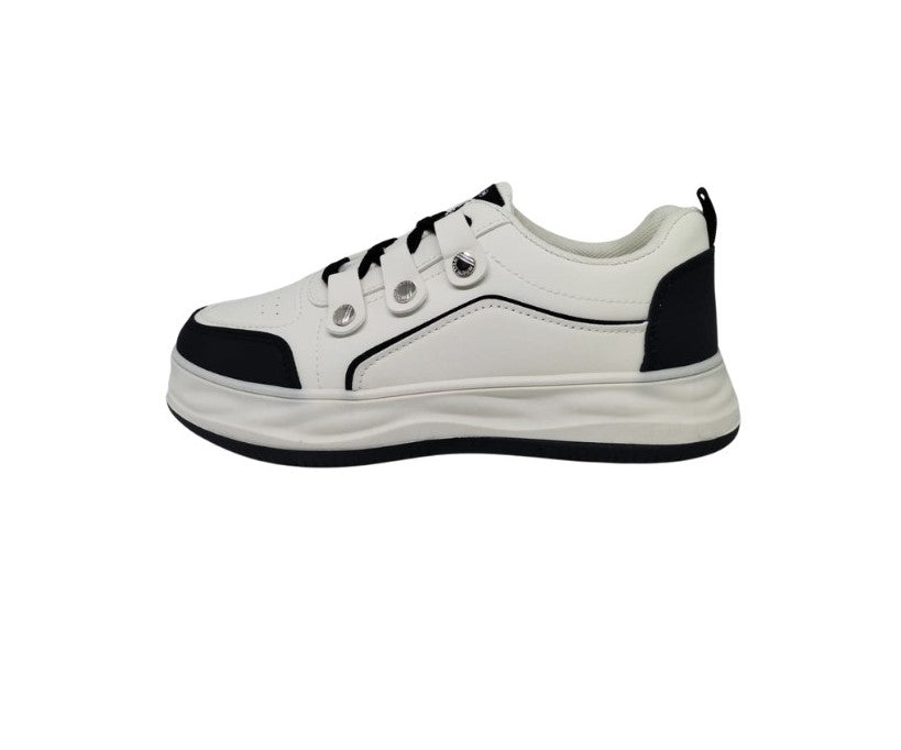 KEEKZ Girls Colored Laced-Up Casual Sneakers