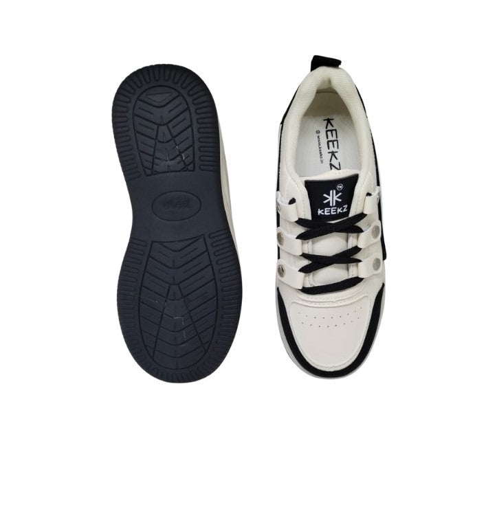 KEEKZ Girls Colored Laced-Up Casual Sneakers