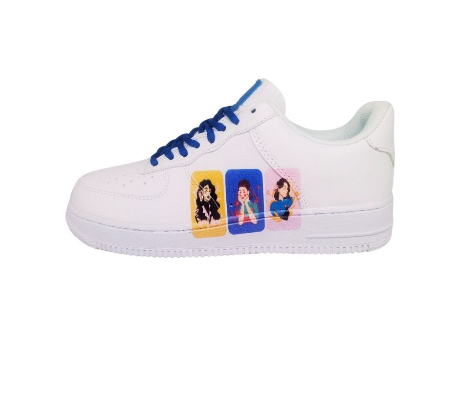 KEEKZ Women Printed Laced-Up Casual Sneakers