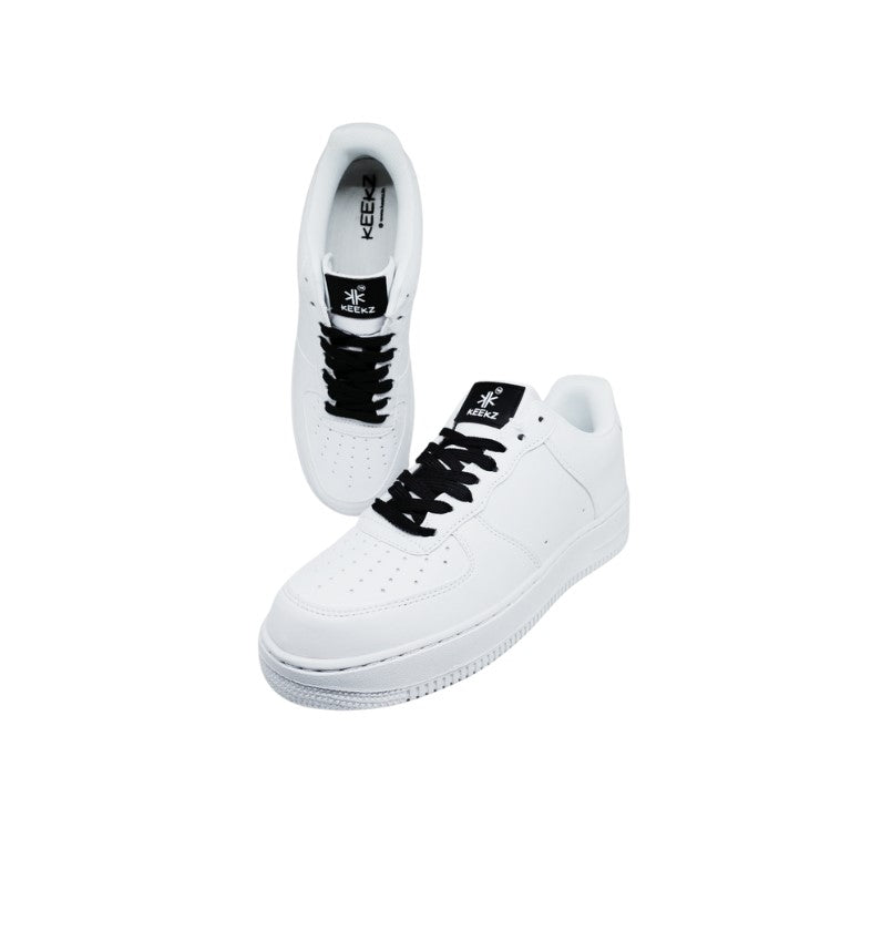 KEEKZ Girls Solid Laced-Up Casual Sneakers: Classic Style
