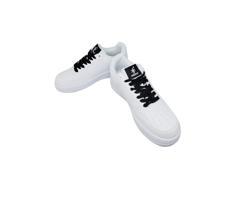 KEEKZ Girls Solid Laced-Up Casual Sneakers: Classic Style