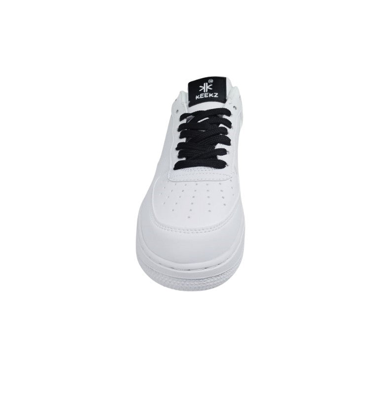 KEEKZ Girls Solid Laced-Up Casual Sneakers: Classic Style