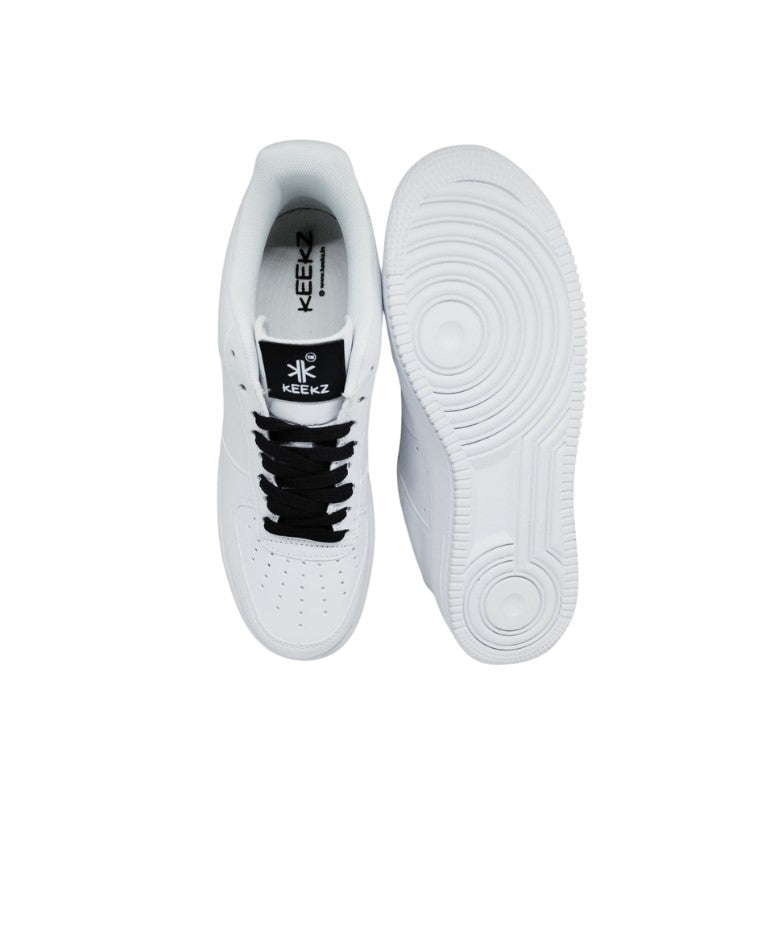 KEEKZ Girls Solid Laced-Up Casual Sneakers: Classic Style