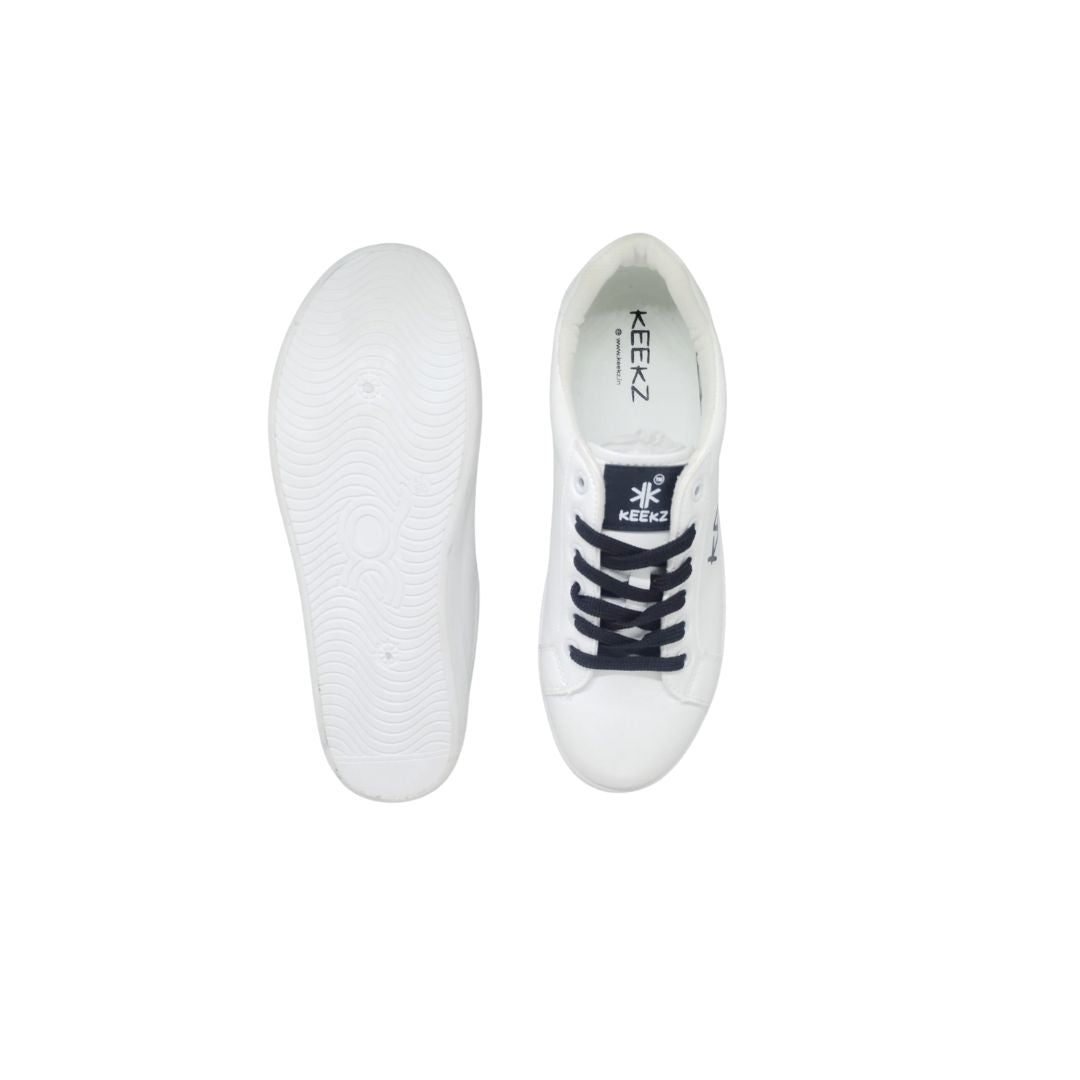 KEEKZ Men Solid Laced-Up Casual Sneakers: Classic Style