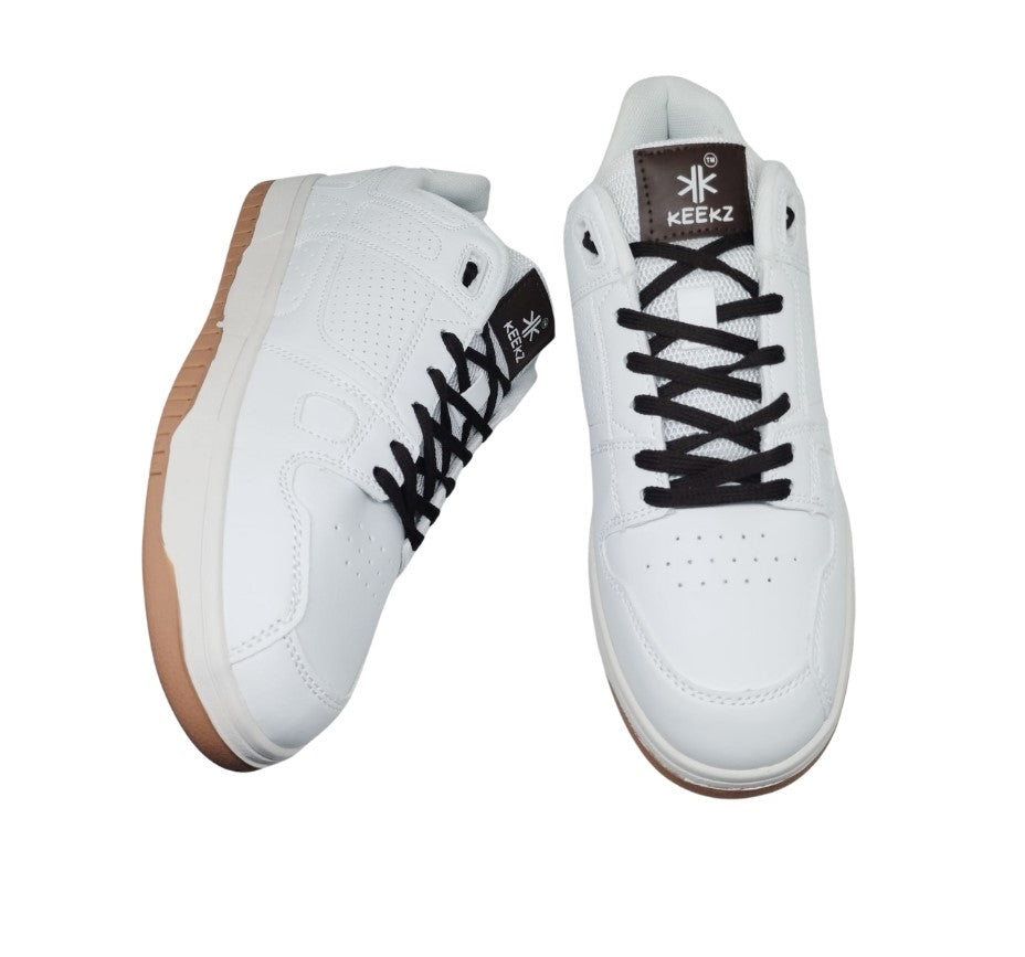 KEEKZ Men Perforated Laced-Up Casual Sneakers