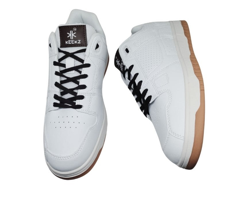 KEEKZ Men Perforated Laced-Up Casual Sneakers