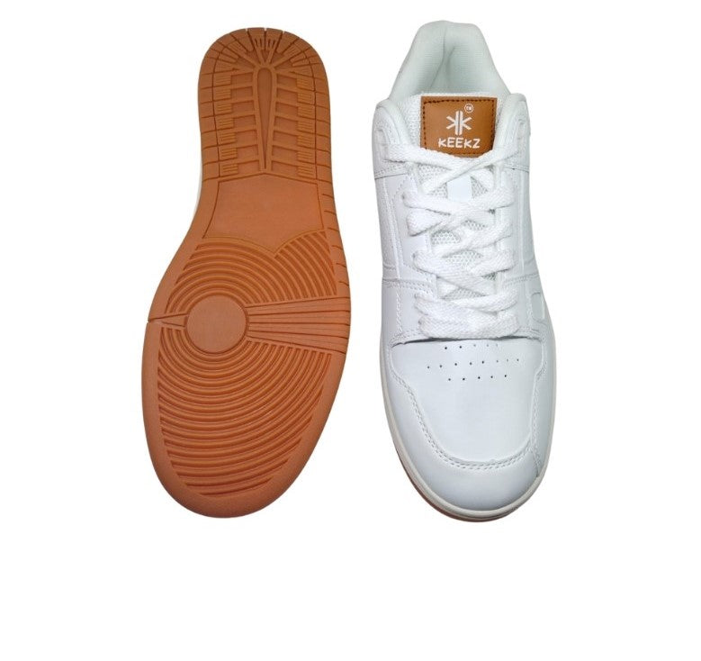 KEEKZ Men Perforated Laced-Up Casual Sneakers