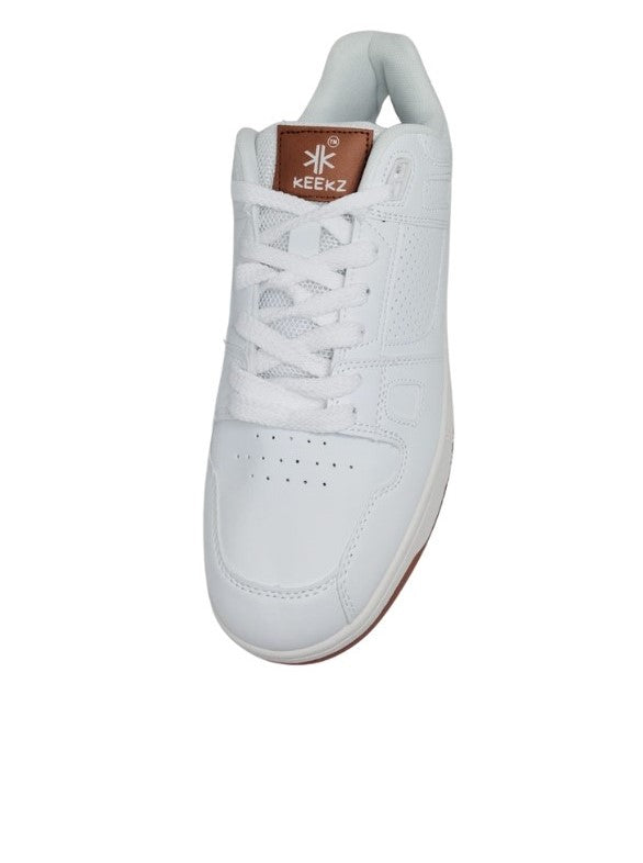 KEEKZ Men Perforated Laced-Up Casual Sneakers