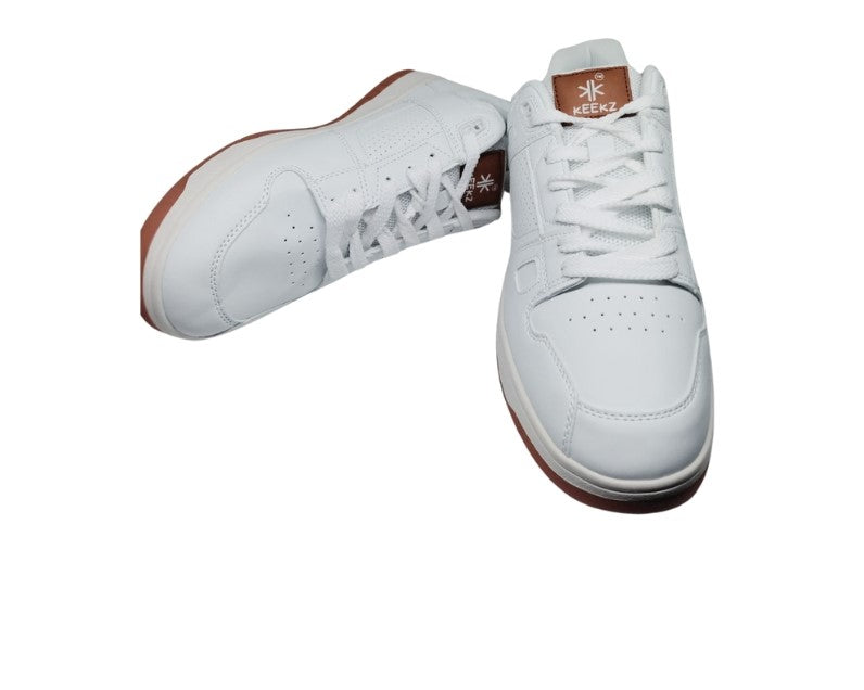 KEEKZ Men Perforated Laced-Up Casual Sneakers