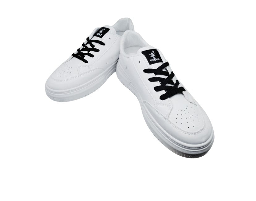 KEEKZ Men Perforated Laced-Up High Heel Casual Sneakers