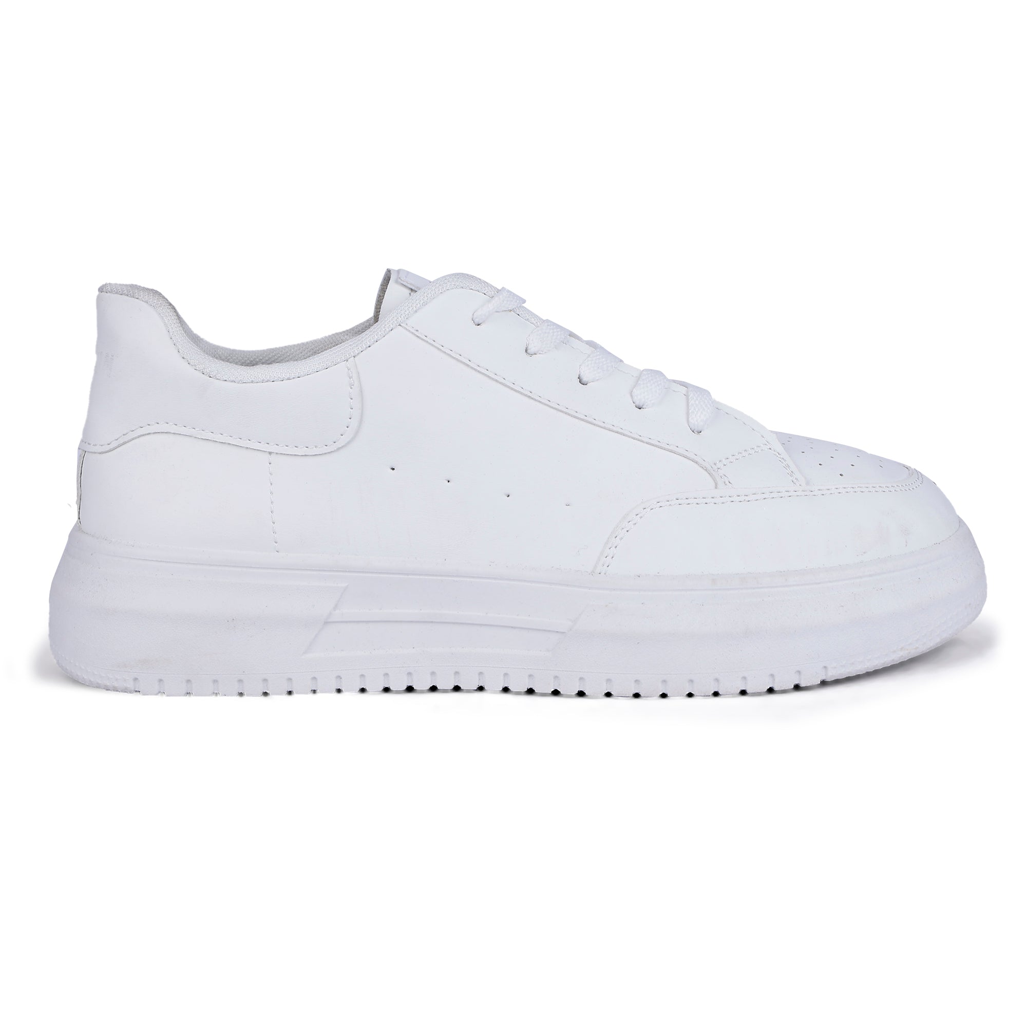 KEEKZ Men Perforated Laced-Up High Heel Casual Sneakers