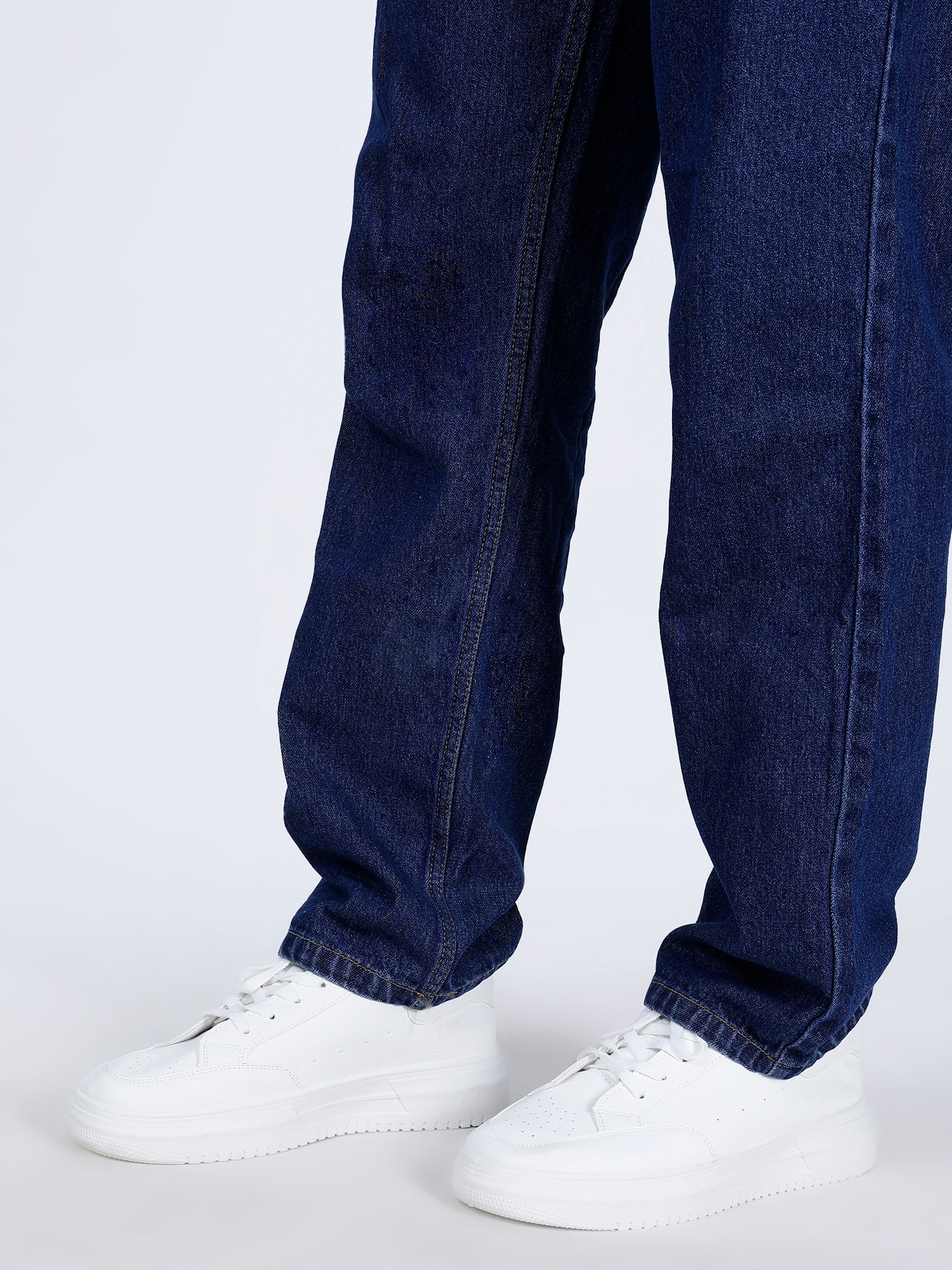 KEEKZ Men Perforated Laced-Up High Heel Casual Sneakers