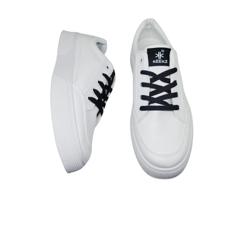 KEEKZ Men Solid Laced-Up Mid Heel Casual Sneakers