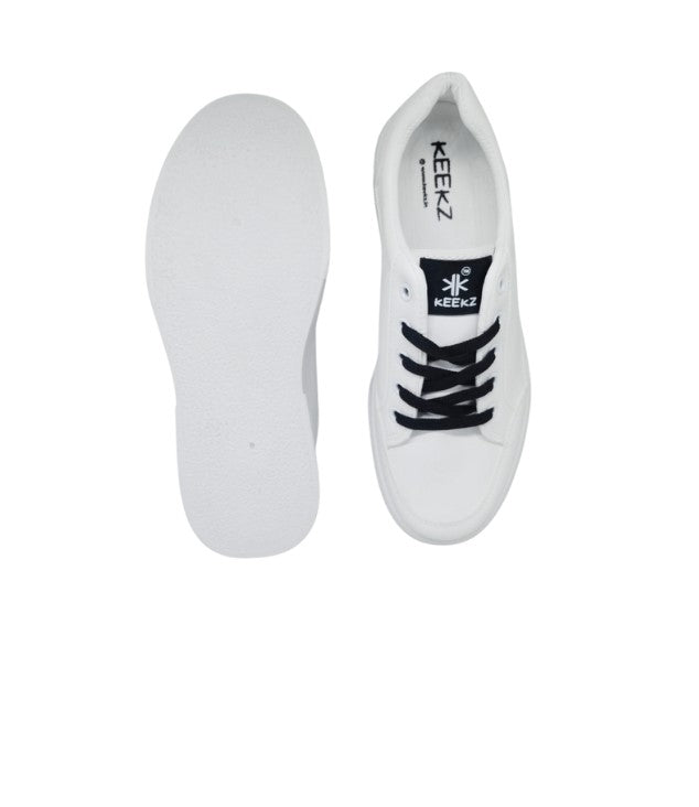 KEEKZ Men Solid Laced-Up Mid Heel Casual Sneakers