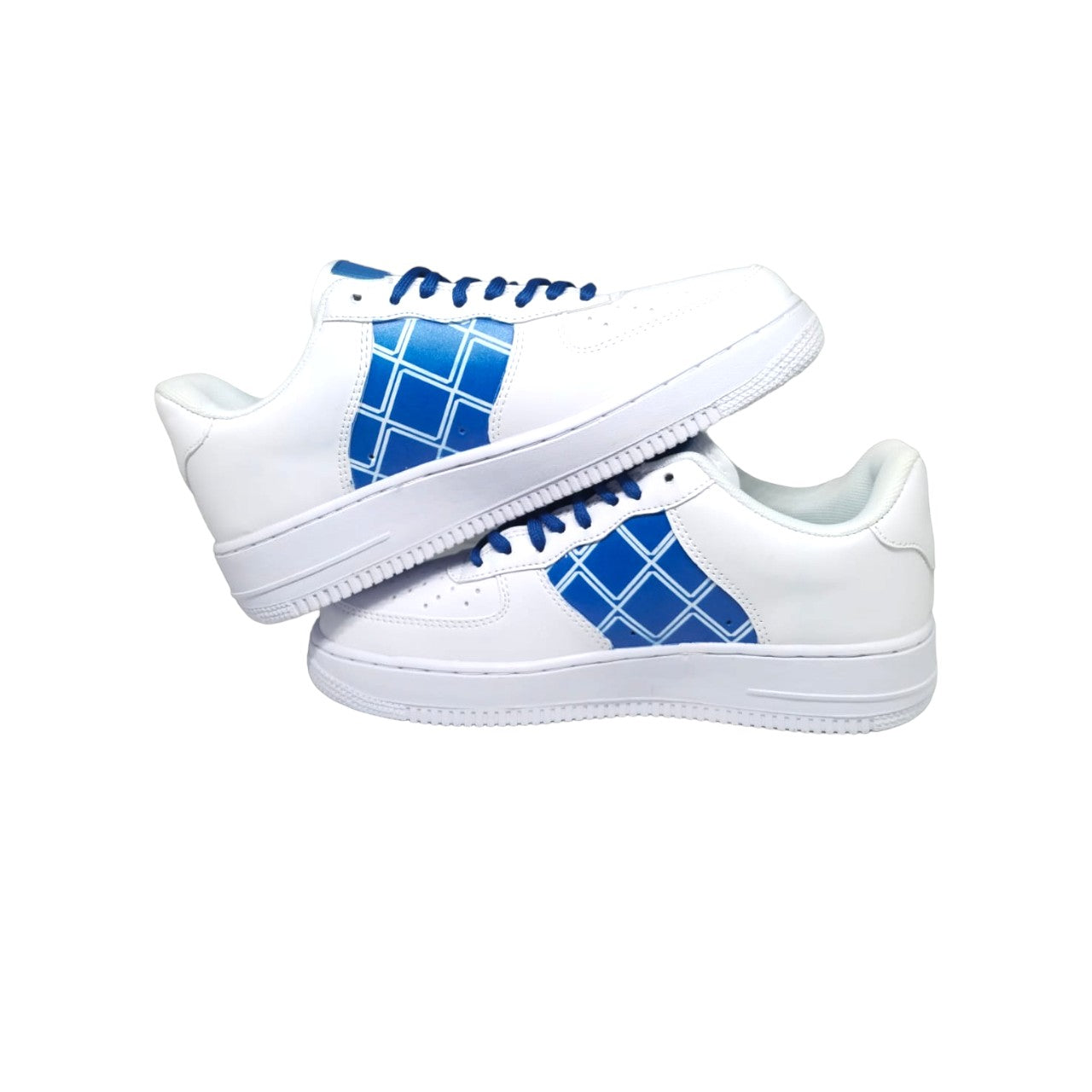 KEEKZ Boys Printed Laced-Up Casual Sneakers (White)