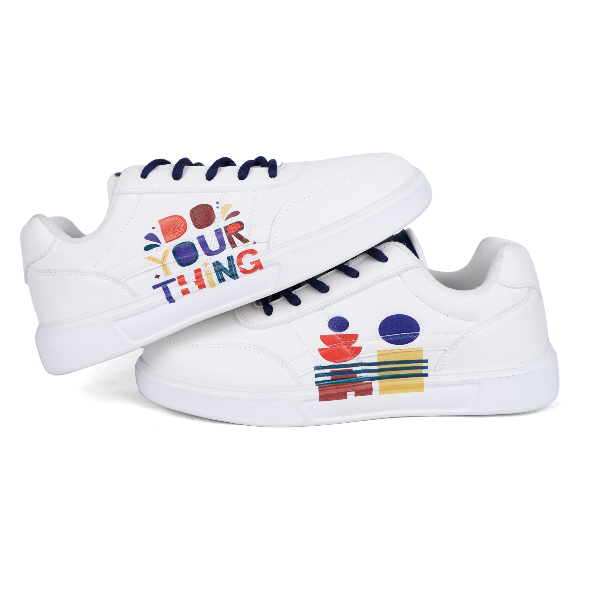 KEEKZ Girls Printed Striped Laced-Up Casual Sneakers