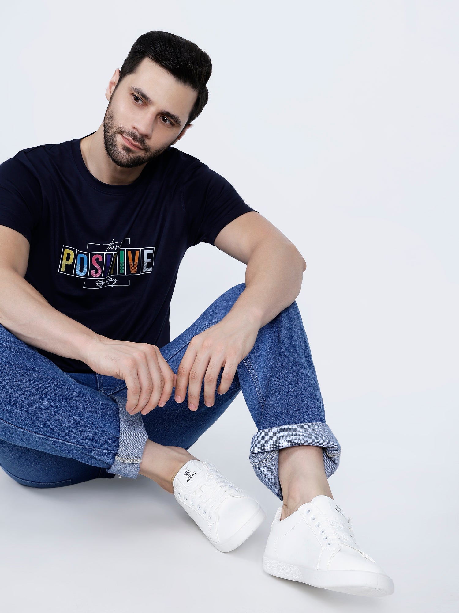 KEEKZ Men Solid Laced-Up Casual Sneakers: Classic Style