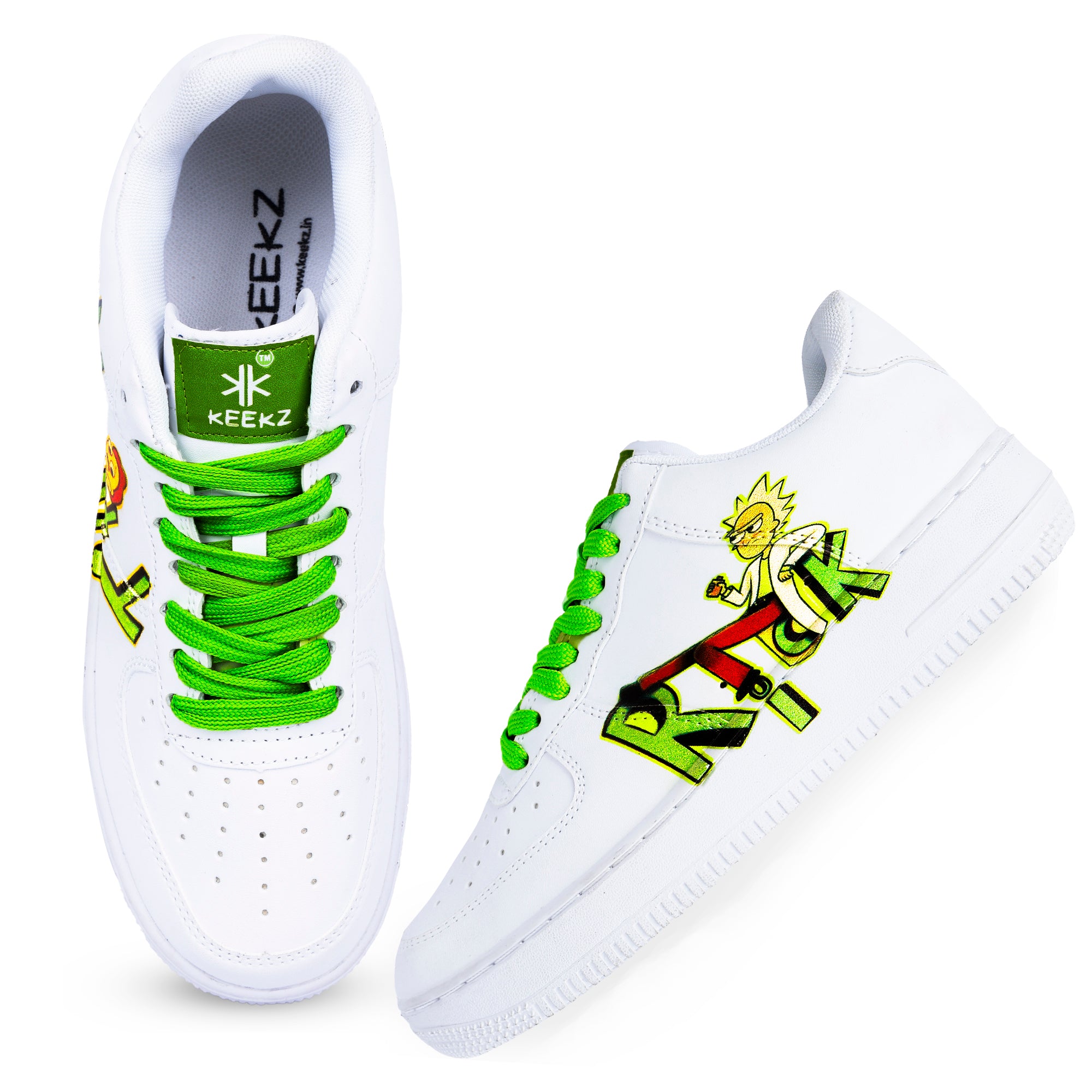 KEEKZ Men Printed Laced-Up Casual Sneakers