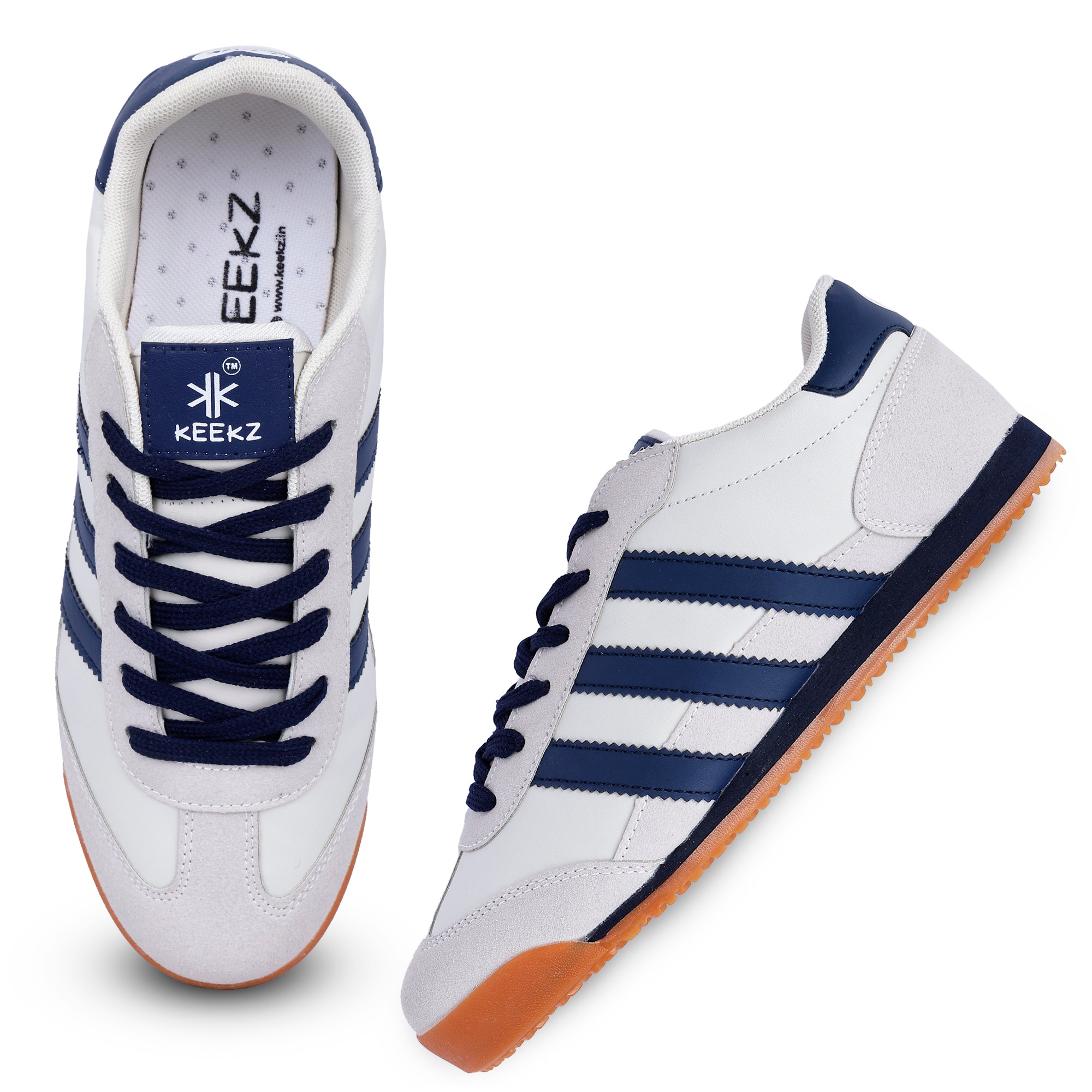 KEEKZ Men Colored Laced-Up Casual Sneakers