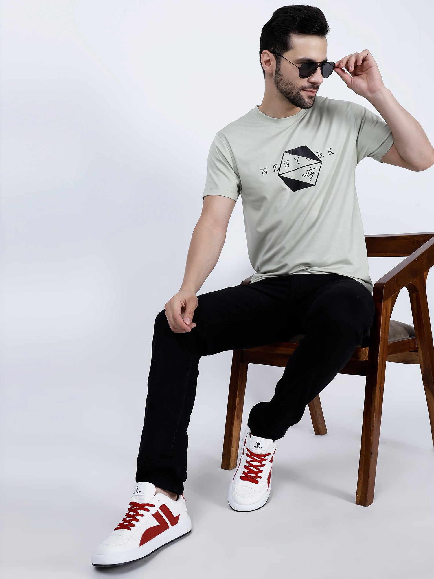 KEEKZ Men Colored Laced-Up Casual Sneakers