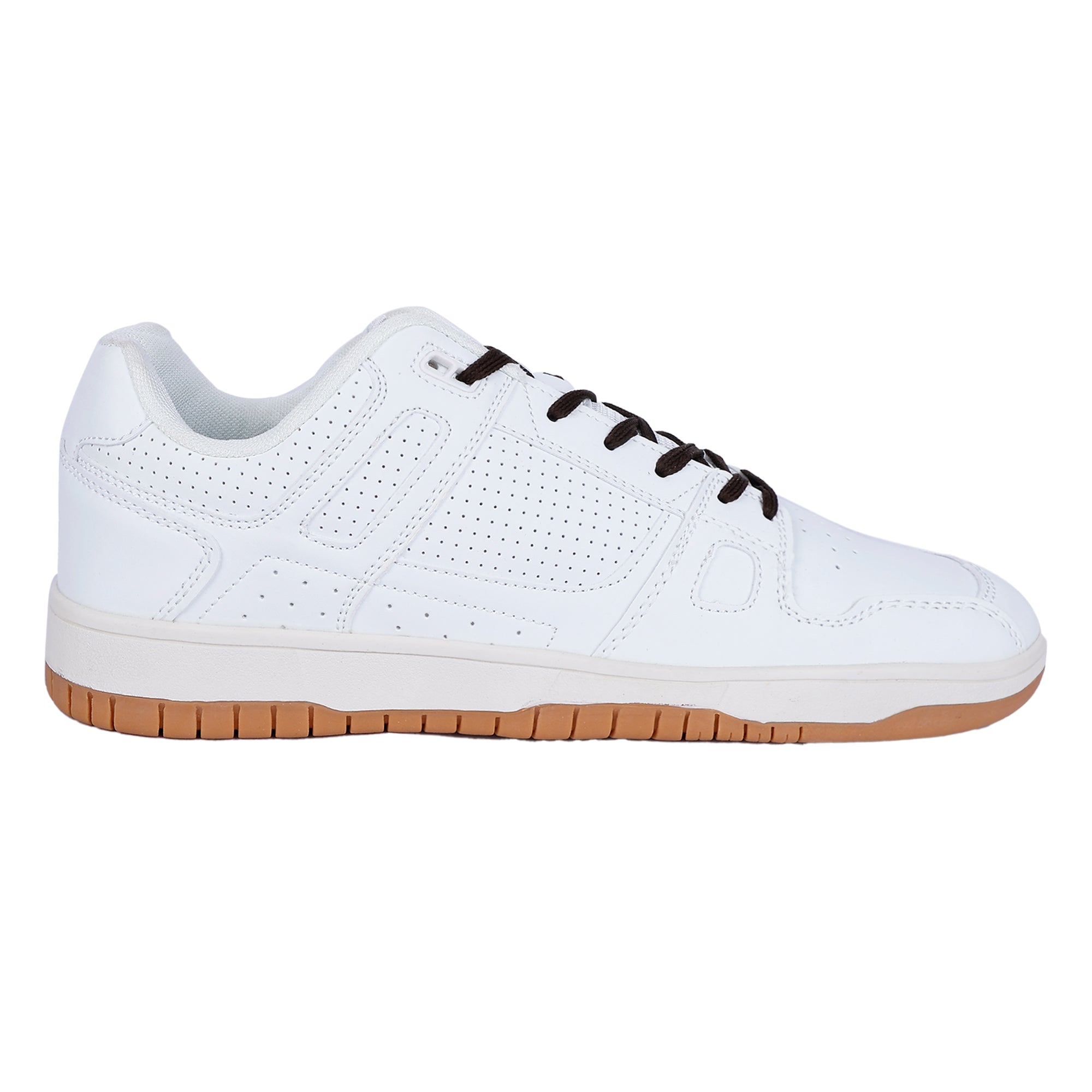KEEKZ Men Perforated Laced-Up Casual Sneakers