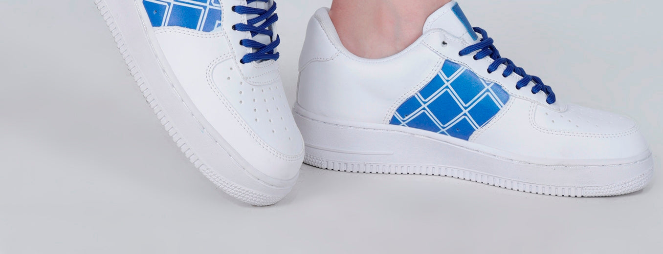 KEEKZ Boys Printed Laced-Up Casual Sneakers (White)