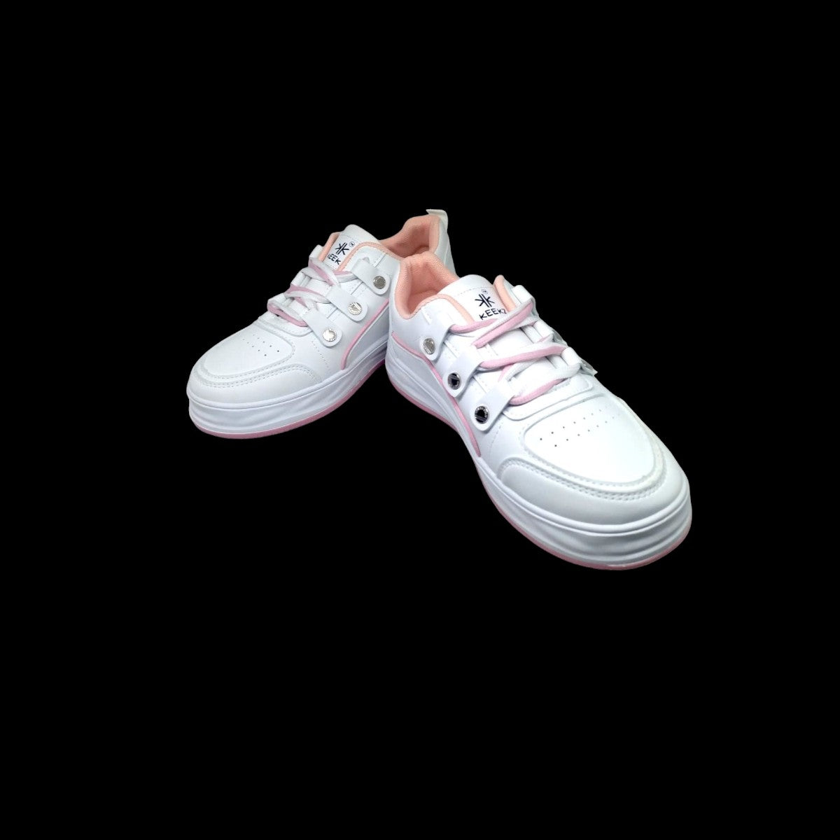 KEEKZ Girls Colored Laced-Up Casual Sneakers