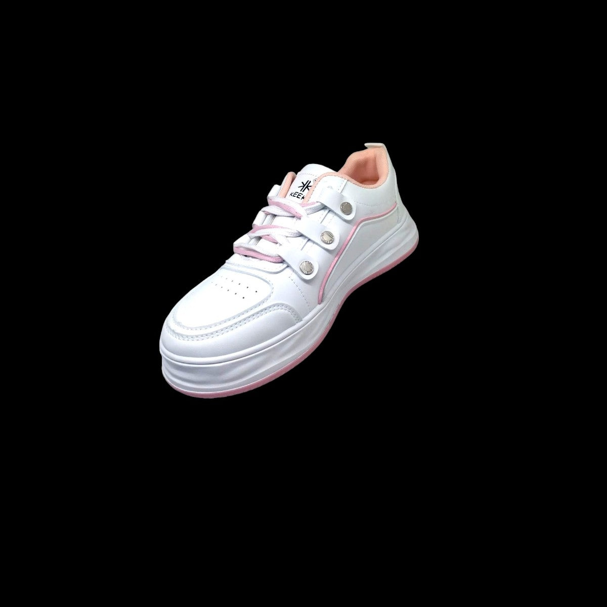 KEEKZ Girls Colored Laced-Up Casual Sneakers