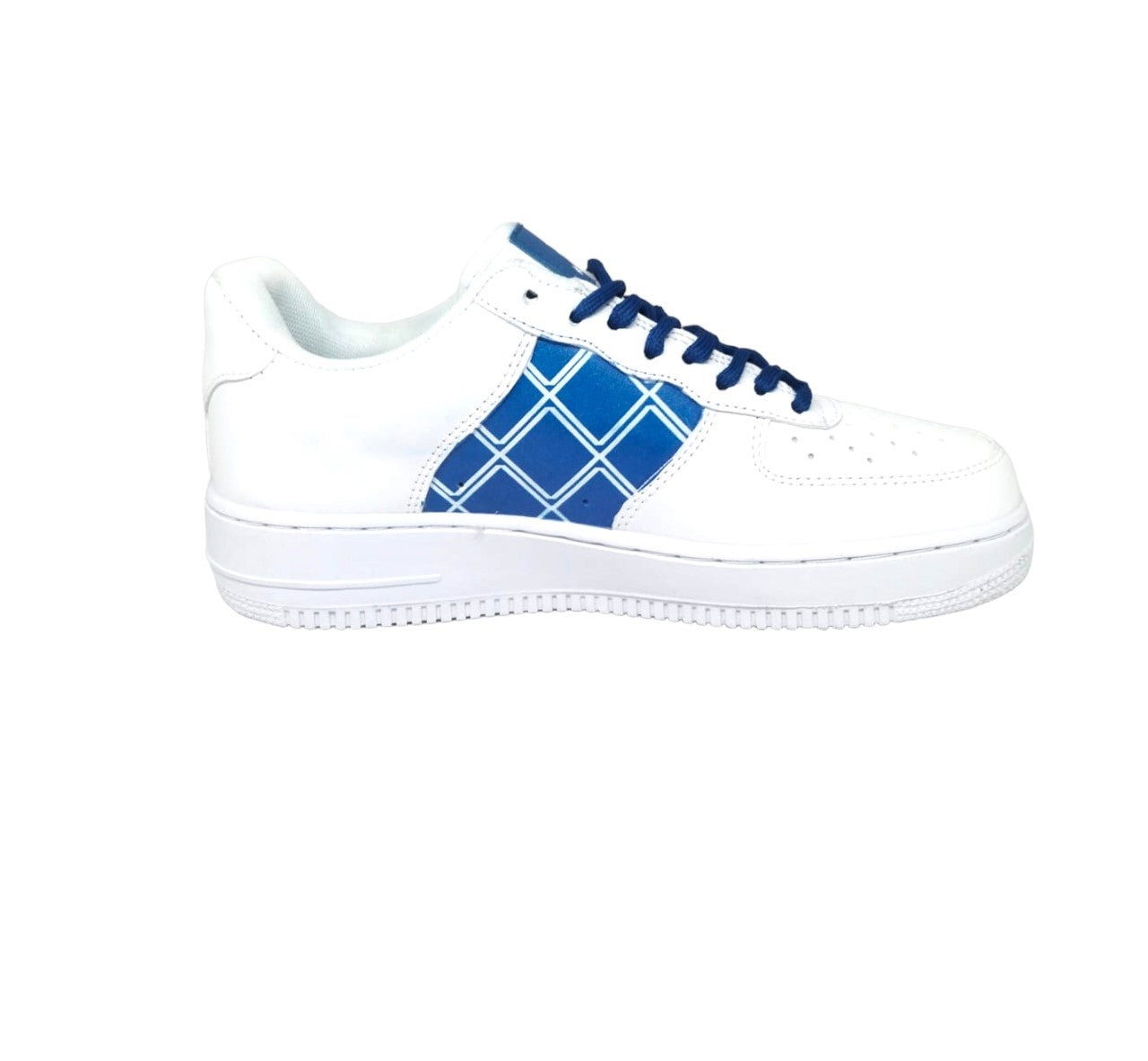 KEEKZ Boys Printed Laced-Up Casual Sneakers (White)