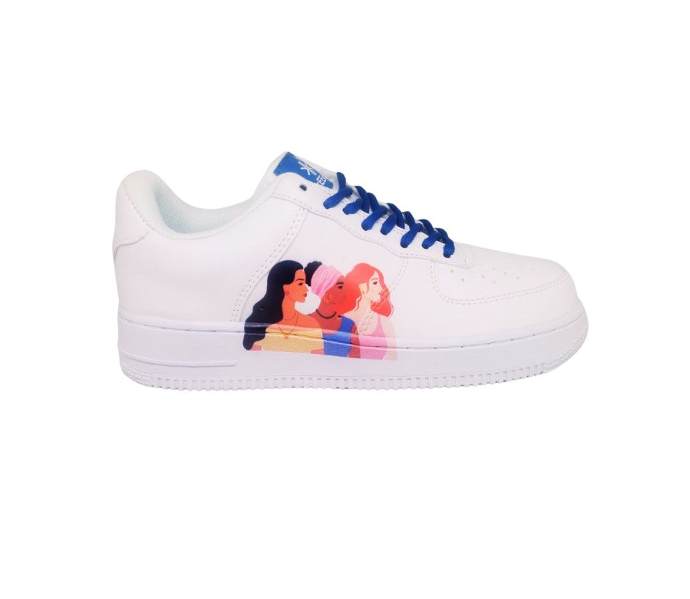 KEEKZ Girls Printed Laced-Up Casual Sneakers